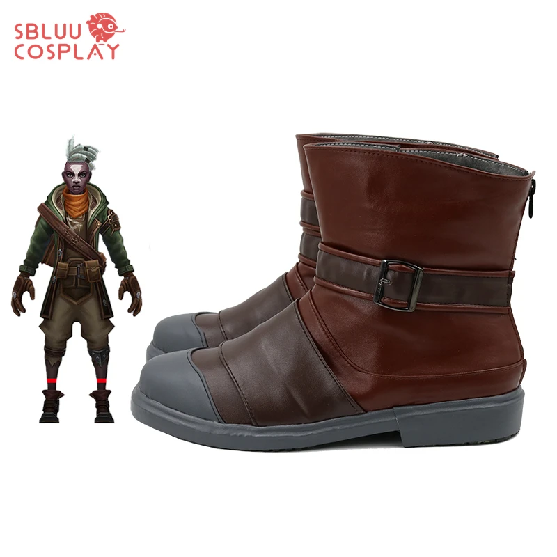 SBluuCosplay LOL Ekko Cosplay Schuhe Maßgeschneiderte Stiefel
