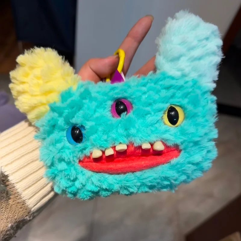 

Original Fuggler Funny Ugly Monster Lab Escape Plan Series Plush Coin Purse Keychain Cartoon Doll Pendant Toys Accessories Gifts