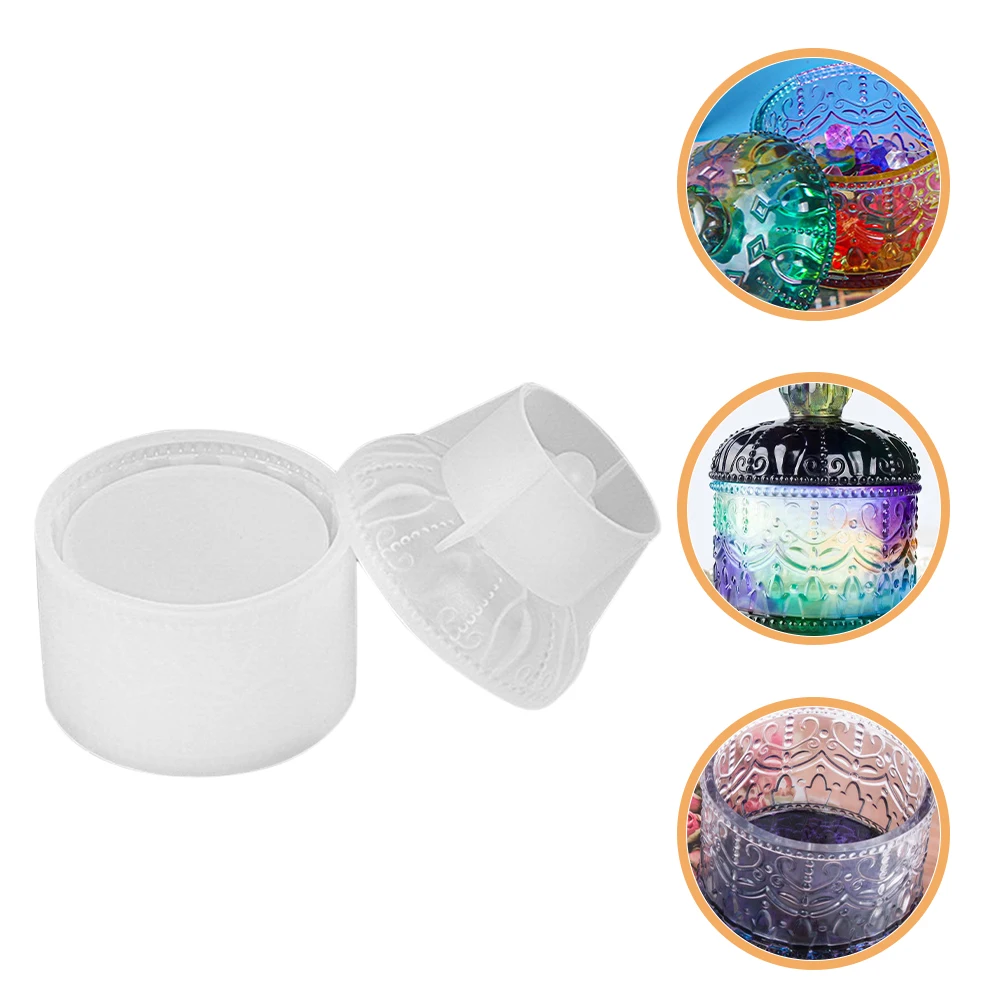 

Silicone Jewelry Box Mold Epoxy Casting Reusable Trinket Storage Decorative Crafts Diy Resin Box Making Tool Flexible Safe