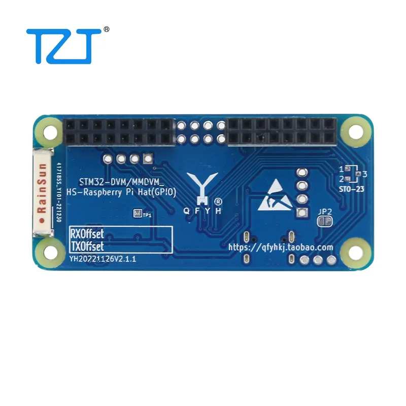 Imagem -02 - Tzt-placa Principal Mini Simplex Caixa de Modem Digital Mmdvm Raspberry pi e Suporte Bluedv Duplex Duplex Hotspot Hat