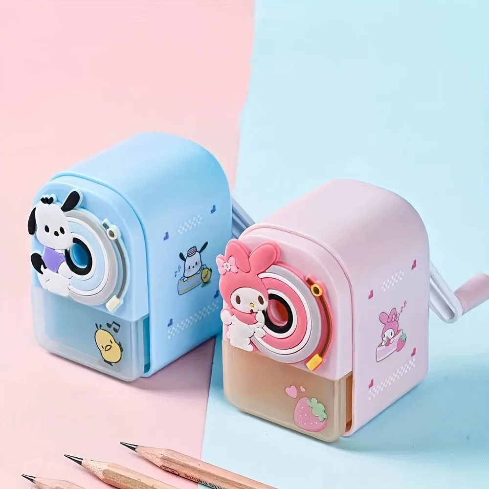 

Y2K Sanrio My Melody Back-To-School Stationery Set: Pochacco Hand-Cranked Mechanical Pencil Sharpener, Cute Cartoon Pencil Sharp