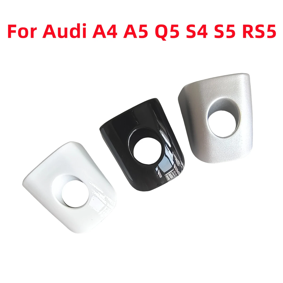 For Audi A4 B8 A5 Sportback Coupe Q5 S4 S5 RS5 2008-2017 8T0837879 White Black Silver Front Left Door Handle Lock Key Hole Cap