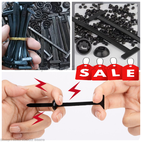 Universal Nylon Cable Tie Buckle Auto Fastener Screw Replacement Clip Car Fender Trunk Engine Guard Panel Wire Management Secure - View 1 Universal Nylon Cable Tie Buckle Auto Fastener Screw Replacement Clip Car Fender Trunk Engine Guard Panel Wire Management Secure - View 1