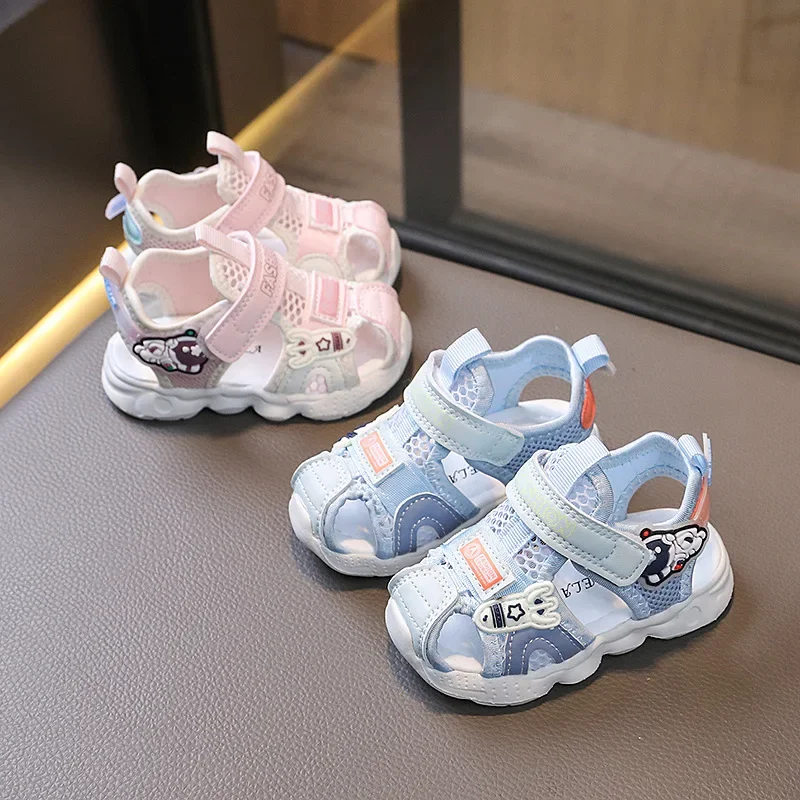 Summer New Toddler Shoes Baby Cartoon Shoes Versatile Soft Bottom Non-slip Girls Functional Shoes Children's Closed-toe Sandals