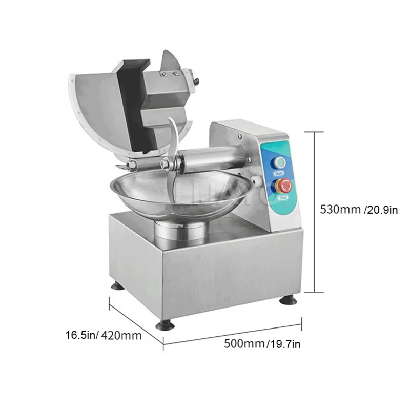 Electric Vegetable Cutting Machine Commercial Restaurant Vegetable Grinder Kitchen Food Meat Processor