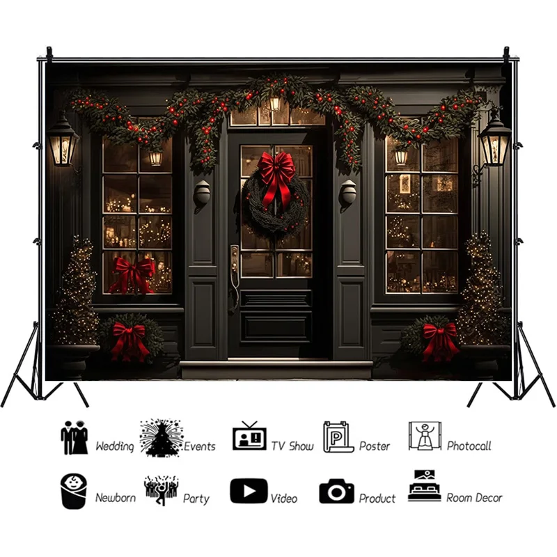 

SHENGYONGBAO Christmas Decorations Photography Backdrops Candy House Living Room Ornament Birthday Photo Studio Background QS-28