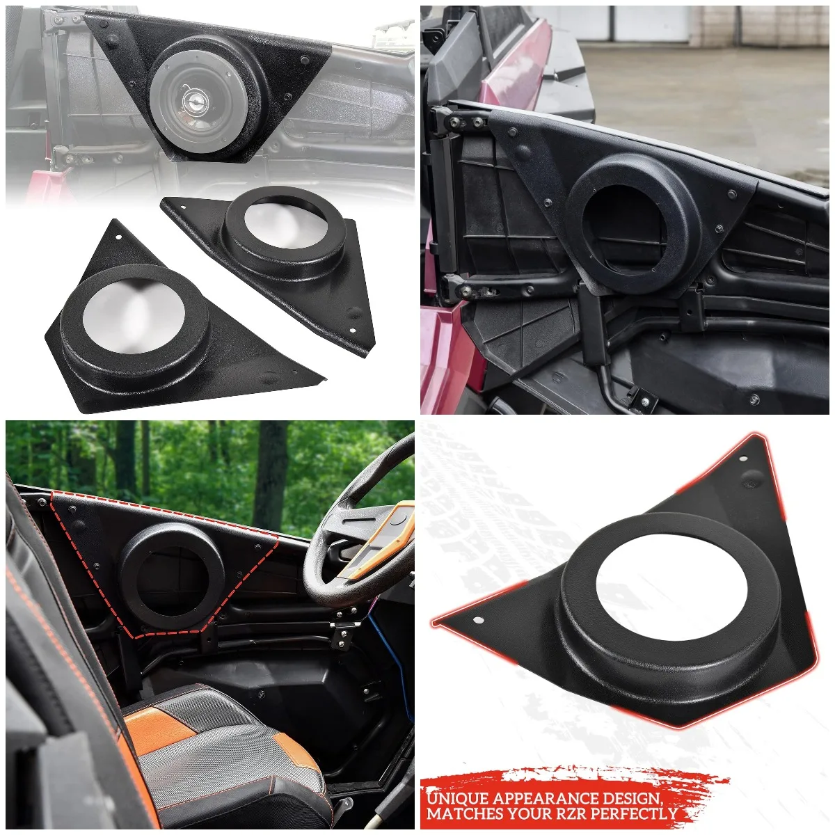 

6.5' Waterproof Front Door Speaker Pods for RZR XP 1000 S 900 ACE 570 900 2014-2023 (One Pair)