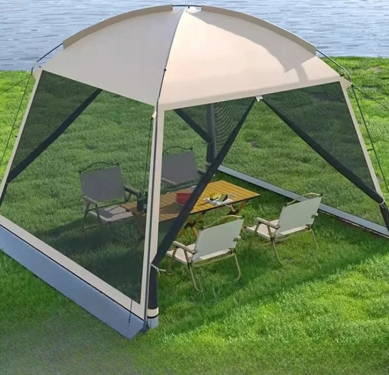 Backyard Sun Resistant Mesh Canopy Anti Insect Gazebo Tent Outdoor Fishing Camping  Shelter