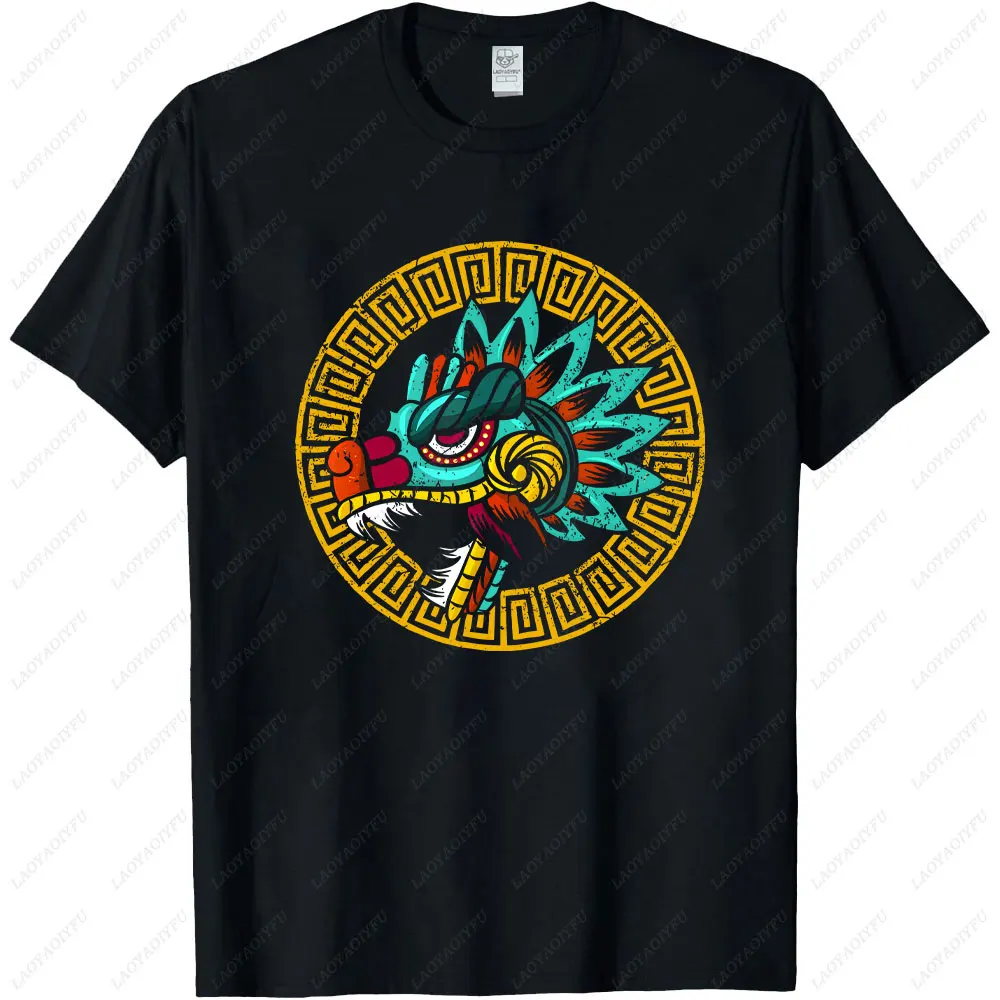 

Aztec Feathered Quetzalcoatl Aztec T-Shirt Kultur Zivilisation Maya Religion Cool Casual Pride T Shirt Men New Fashion Tees