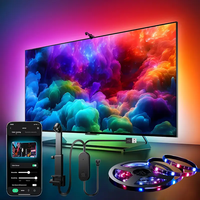 Smart Led Tv Ambilight Backlight 5V Usb Rgbic Television Screen Color Synchronization Led Strip Tape 3.8M 5M App Remote Control