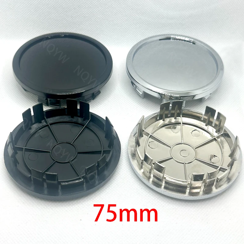 4 unids/set 75mm cubierta de tapa central de cubo de rueda de vehículo para mercedes-benz nueva llanta de rueda tapas de cubo cubierta accesorios exteriores de coche
