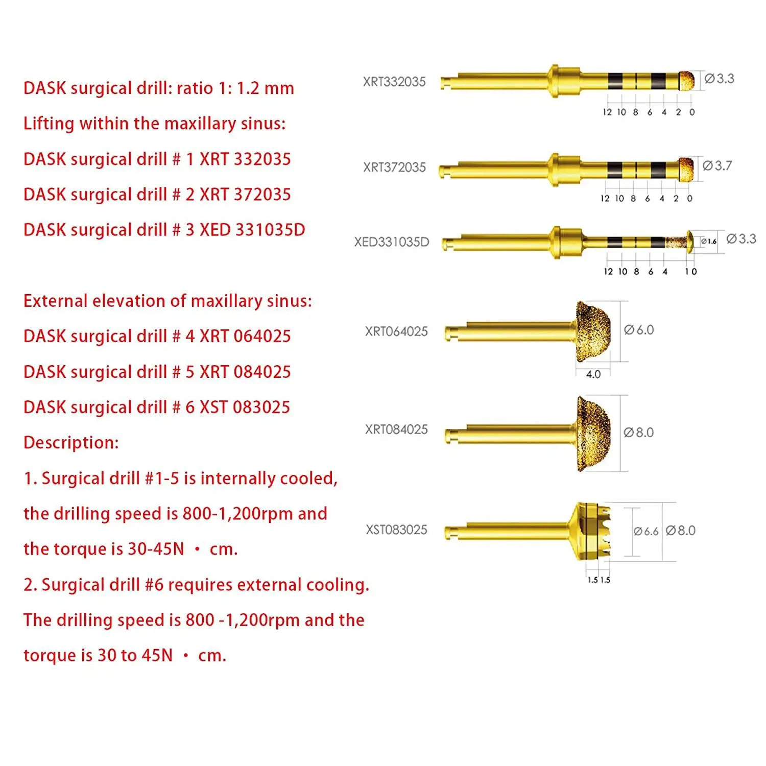 مجموعة أدوات رفع الجيوب الأنفية ذاتية السدادة لزراعة الأسنان #4