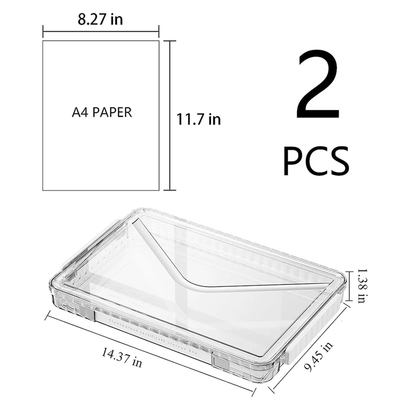A14E-A4 Scatola portaoggetti per carta per album Scatola portaoggetti per foto Scatola per file in plastica Scatola per file in plastica