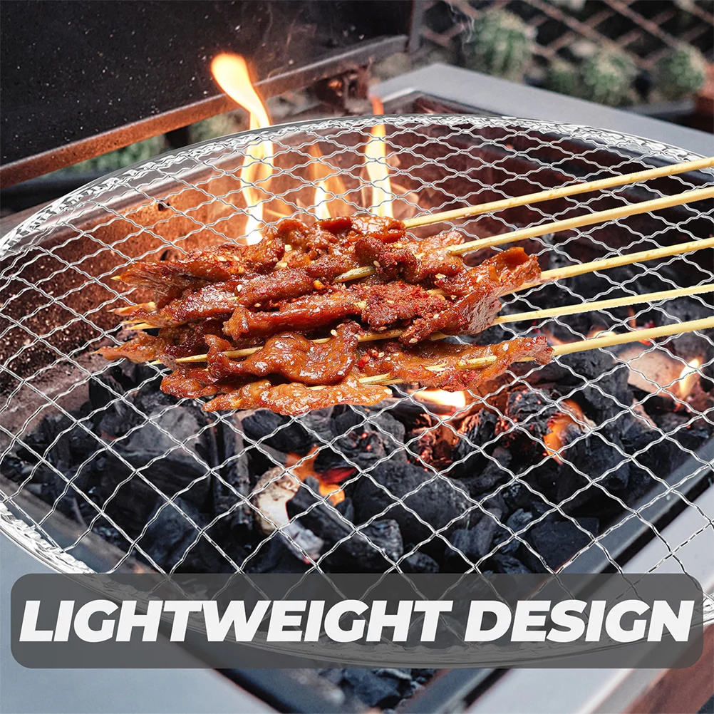 

10pcs BBQ Mesh Cooking Mat Charcoal Rack Tray For Outdoor Grill Grill Grate for Grilling Outdoor Portable Lightweight Reusable