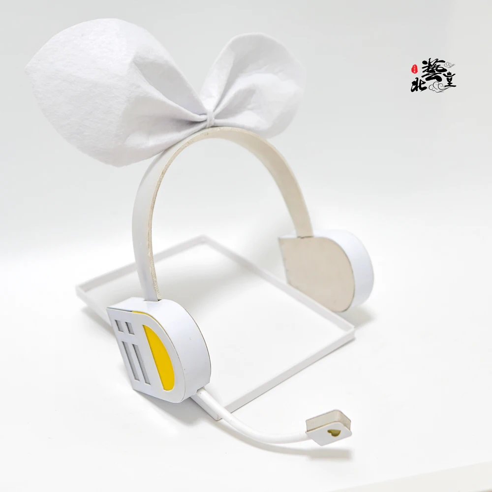 Kagamine Rin Len Cosplay Requisiten Led Licht Kopfhörer Headset Kopfbedeckung Kopfhörer Modell Zubehör Haarband Leuchtend