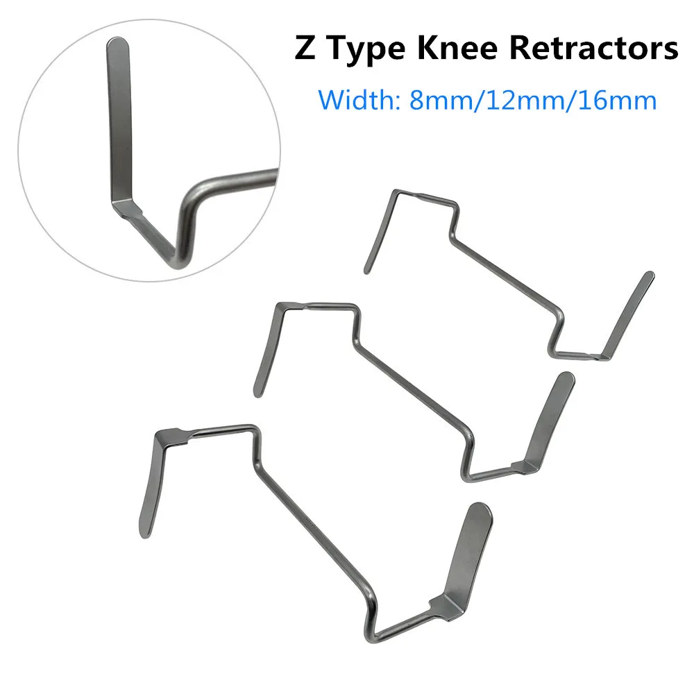 

Orthopedic Z Type Knee Retractors Stainless Steel Knee Hook Autoclavable Orthopedic Instrument