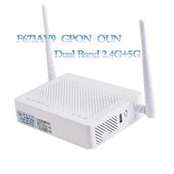 Modem ótico da fibra de ZTE, Gigabit, GPON ONU, 4GE, 1VOIP, 2.4G, 5G, Dual Band, WIFI, FTTH, Firmware ONT inglês, F673AV9