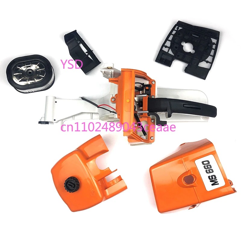 

Chainsaw Rear Handle Gas Fuel Tank Shroud Cover Assembly Kit Replacement For Stihl MS660 MS650 066 065 Chainsaw Repair Parts