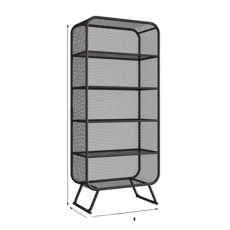 Clothing store, bags and shoes landing, multi-layer grid shelves, lattice cabinets, storage, sweater display racks