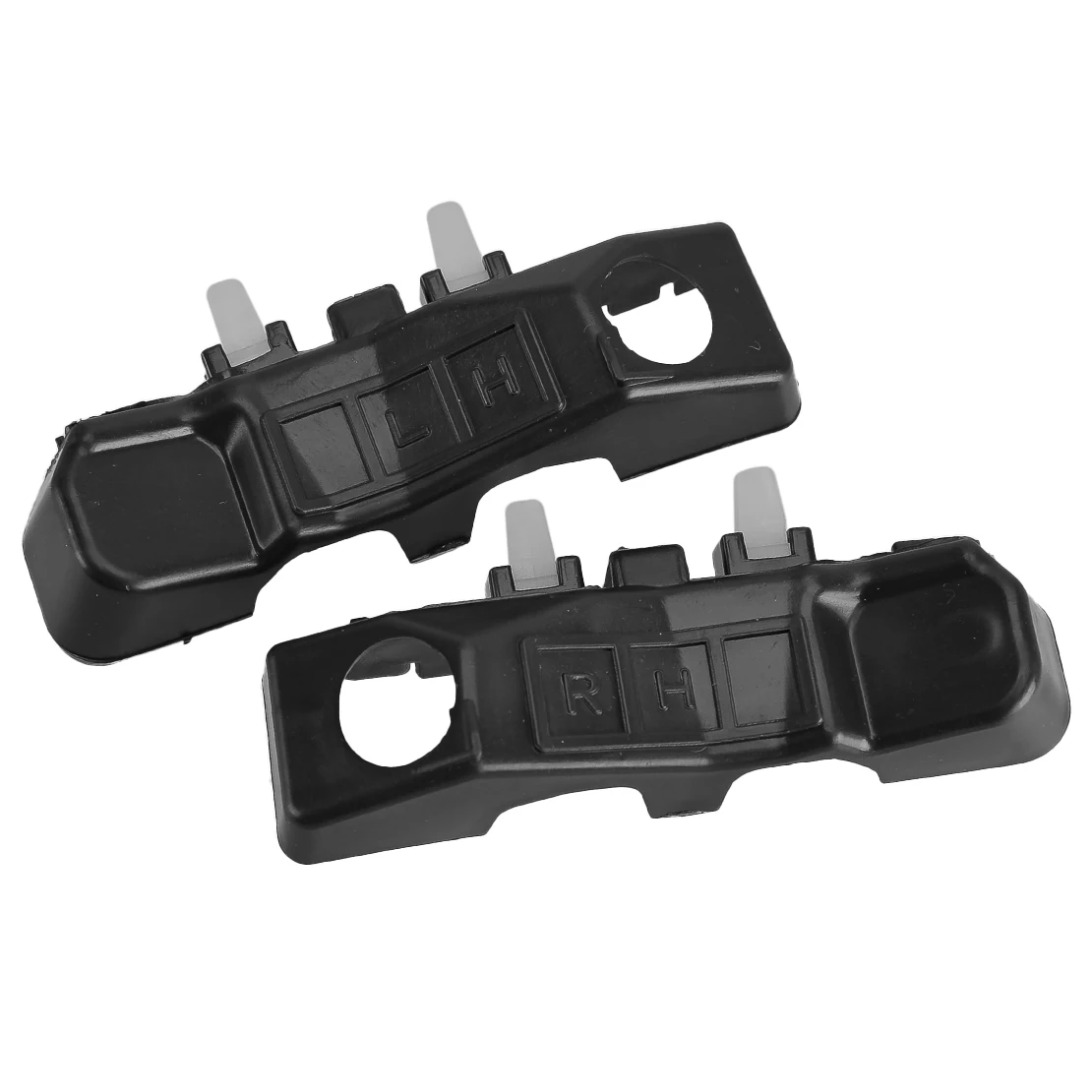 865142V000 865132V000 HY1032103 HY1033103 Pair Front Left Right Bumper Brackets Fit for Hyundai Veloster 2012-2017 Black Plastic