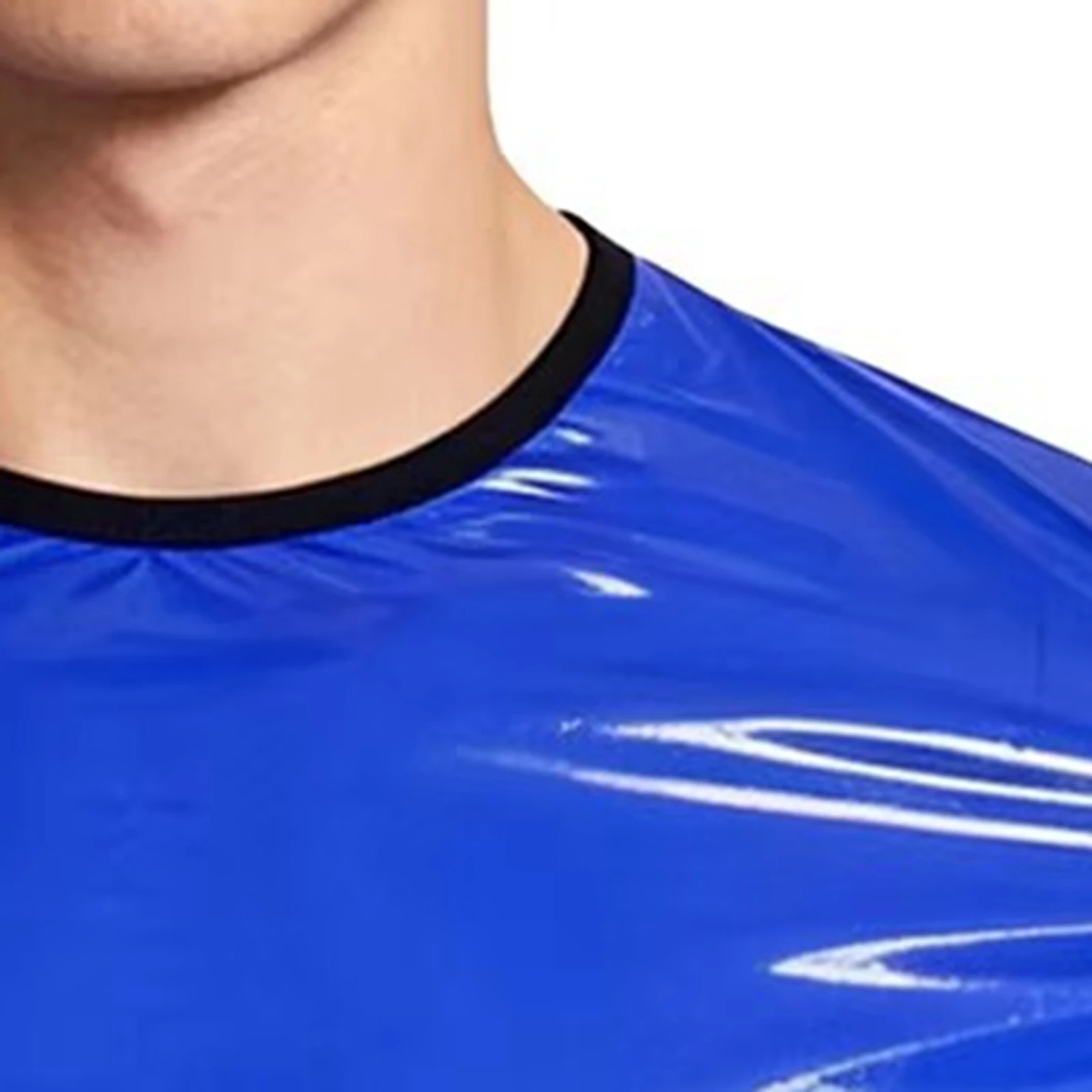 Wasserdichte Herren-T-Shirts mit kurzen Ärmeln, einfarbig, Rundhalsausschnitt, kurze Ärmel, Reißverschluss hinten, elastischer Saum, Oberteile für Workout und Fitness