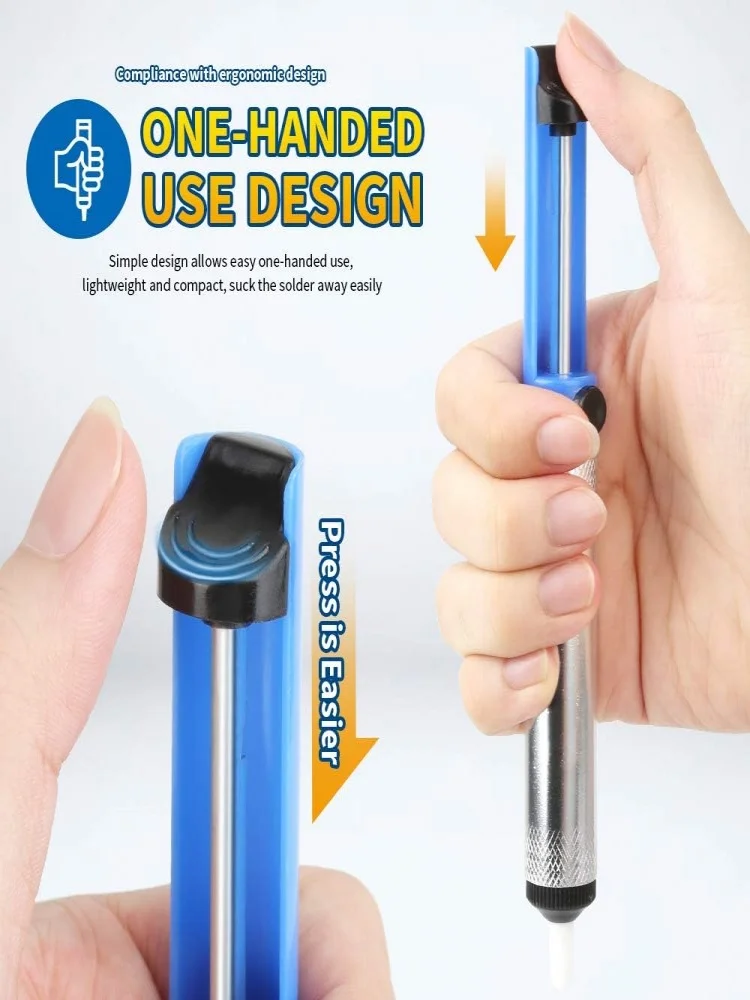 Filo di aspirazione per saldatura con forte aspirazione e forte forza di ritorno per riparazioni di saldatura, larghezza 1,0 mm, lunghezza 1,5 m