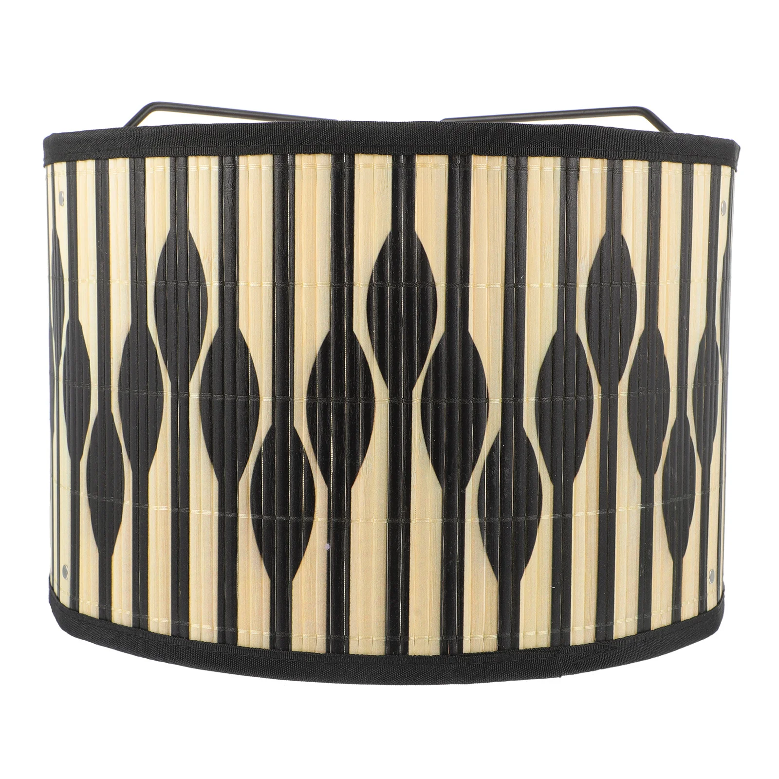 Exquisite Bamboo Lampshade Geometric Pattern Decorative Light Cover Room Lamp Replacement Accessory Bamboo Lampshade