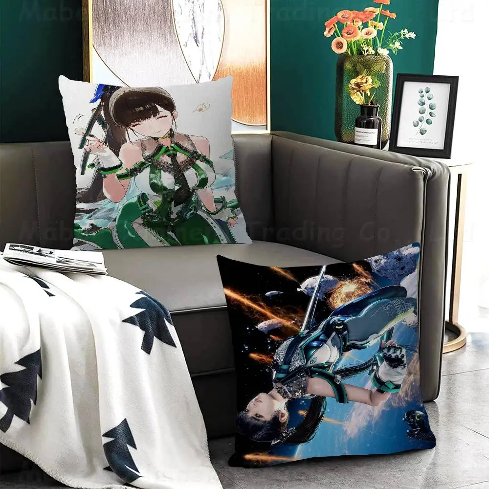 Games Stellar Blade Office Cushion Pillowcase Car Cushion Cover45X45CM Lumbar Pillowcase Sofa Pillowcover