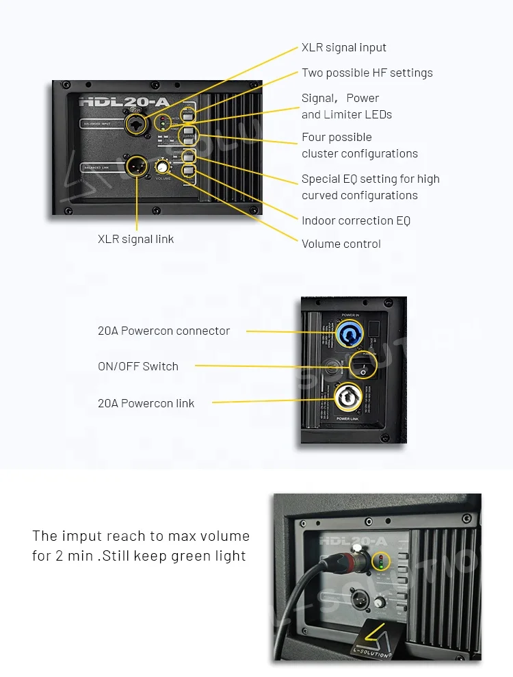 4 Uds Line Array Hdl 20 Hdl20 Hdl30 9006 Altavoces profesionales Line Array activo 10 pulgadas Powered Line Array
