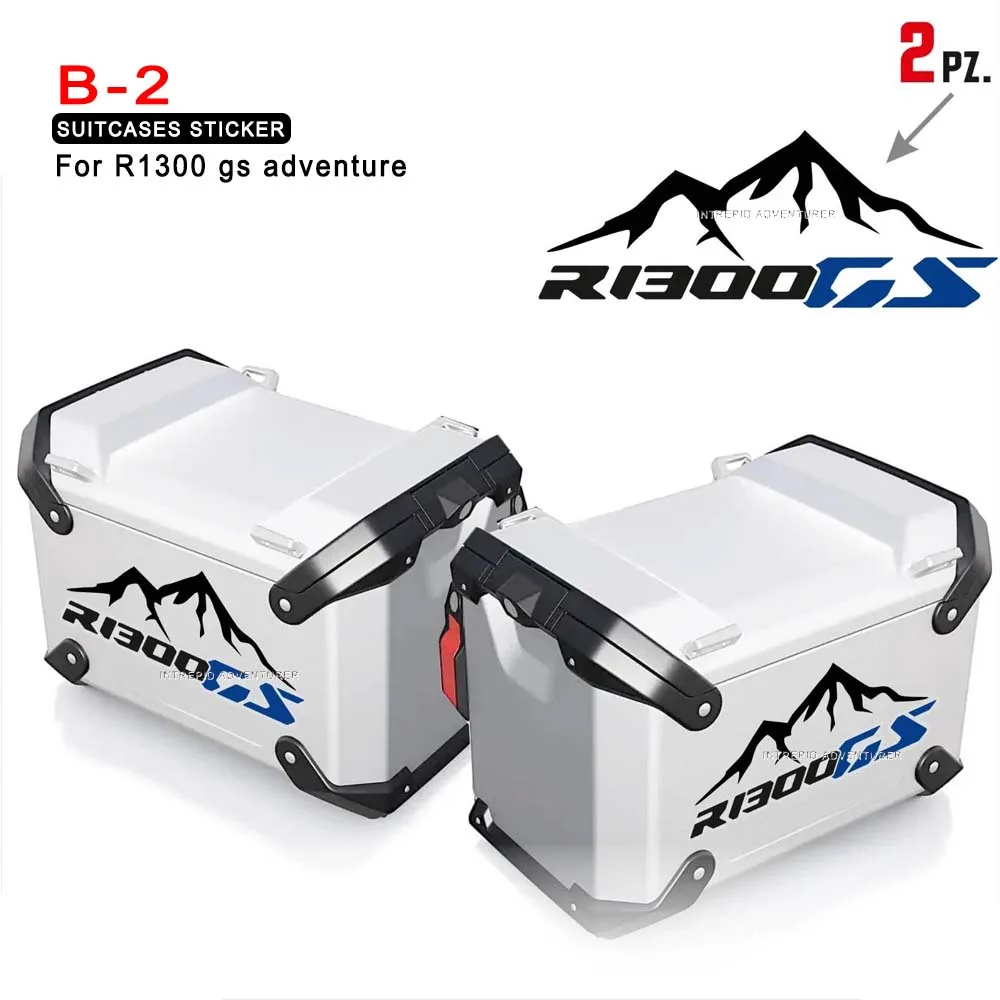Pegatinas de aluminio para equipaje de motocicleta, fundas para maletero para BMW R1300GS R 1300 gs TRIPLE BLACK RALLYE Adventure 2023-2025
