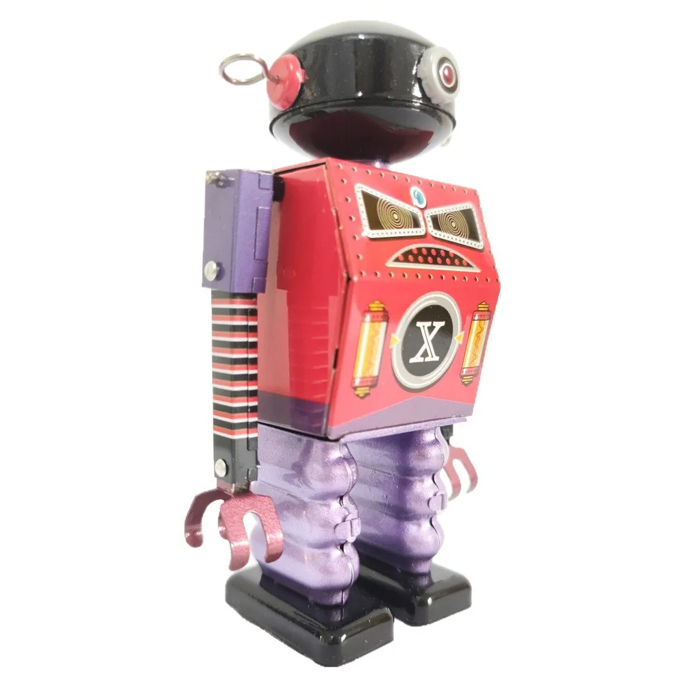 Blechroboter, Weltraumkapitän, dunkler Gott des Krieges, Erwachsene, Sammlerstücke, kreative Geschenke, Blechhandwerk