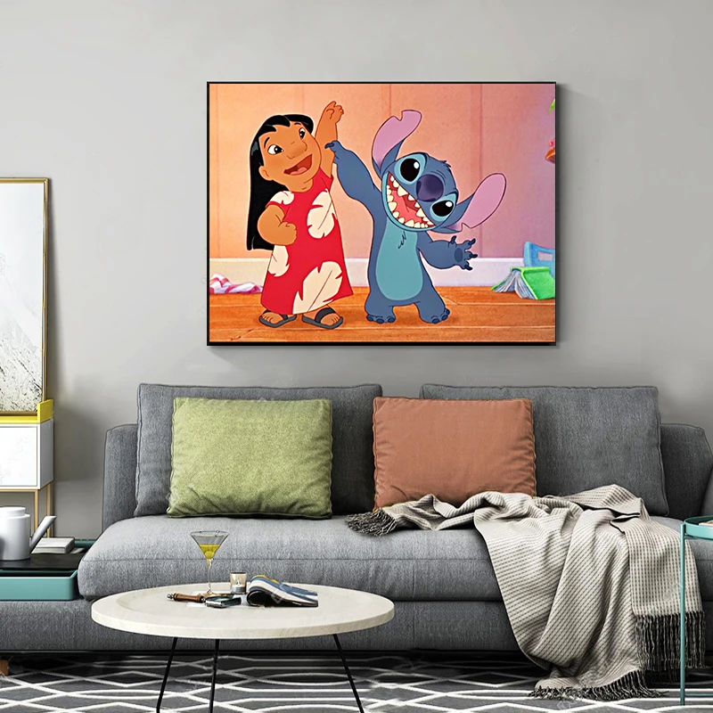 Lilo & Stitch mosaic diamond painting Protagonist collection Diamond Mosaic Rhinestone DIY Cross Stitch Home Decoration