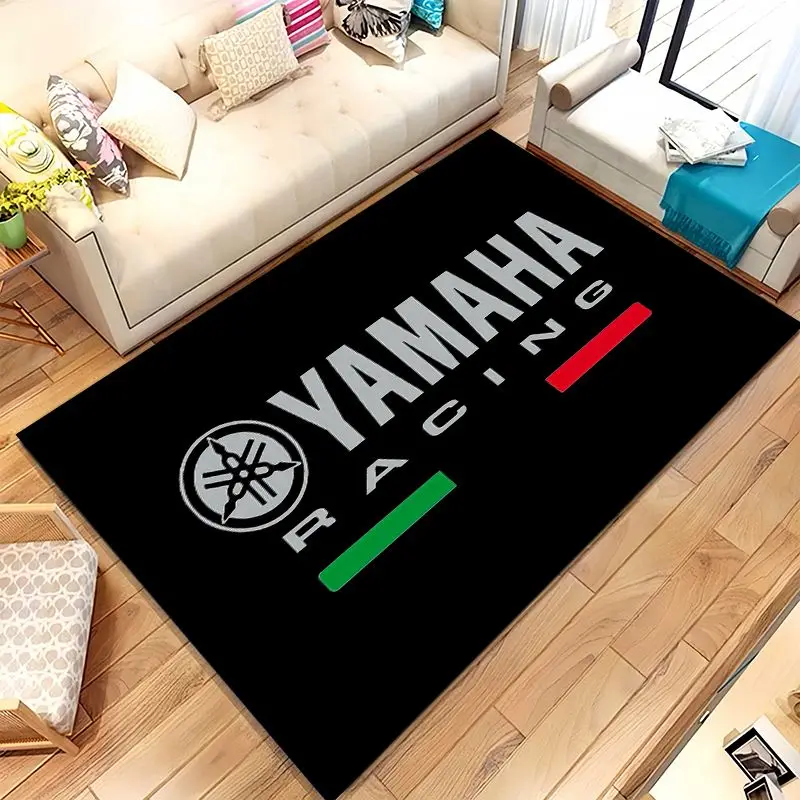 Vintage Y-Yamahas Style Racing Biker Garage Moto Soft Non-Slip Area Rug for Living Room,Bedroom Carpet Mat for Sofa,Home Decor