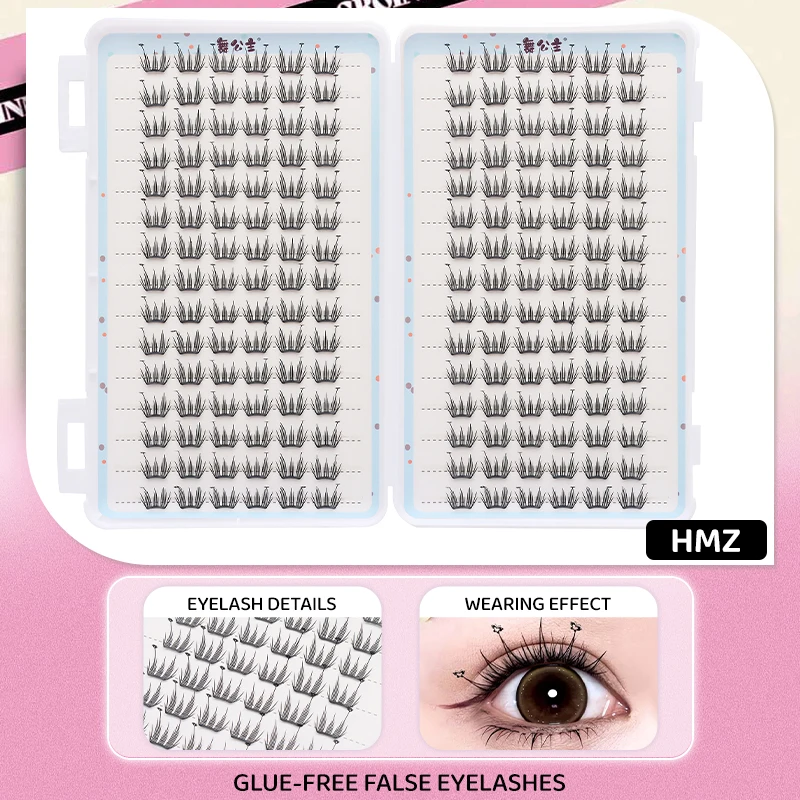 30 Reihen DlY Einzelne Cluster-Seide, handgefertigt, Cluster-Wimpernbuch, Wimpernverlängerung, künstliche Wimpern, segmentierte Wimpernverlängerung – Detail 17