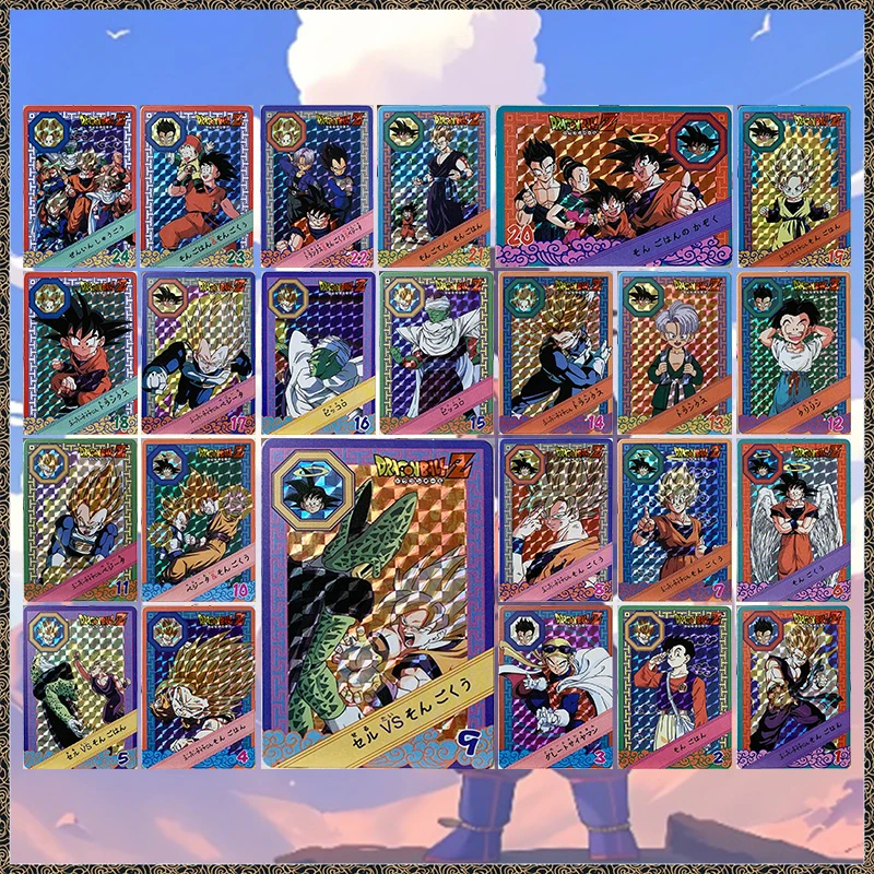 Anime Dragon Ball DIY ACG Goku Chichi Cell Krillin Trunks Vegeta Yonsei Piccolo Battle Game Collectible Cards Birthday Toy Gift
