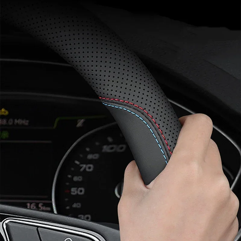 Car Steering Wheel Cover For Changan CHANA Yida 2023 2024 Braid on Steerin- Wheel Wrap Small Double D Type Car Accessories