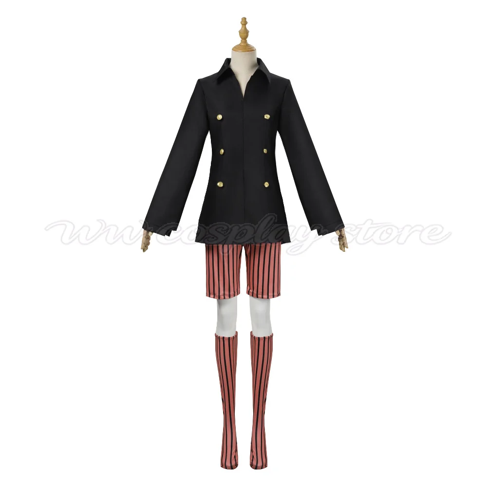 Halloween Carnival Anime Hunter Cosplay Outfit Black Uniform With Socks Full Set In Stock For Men Women Masquerade Fancy Dress view 2