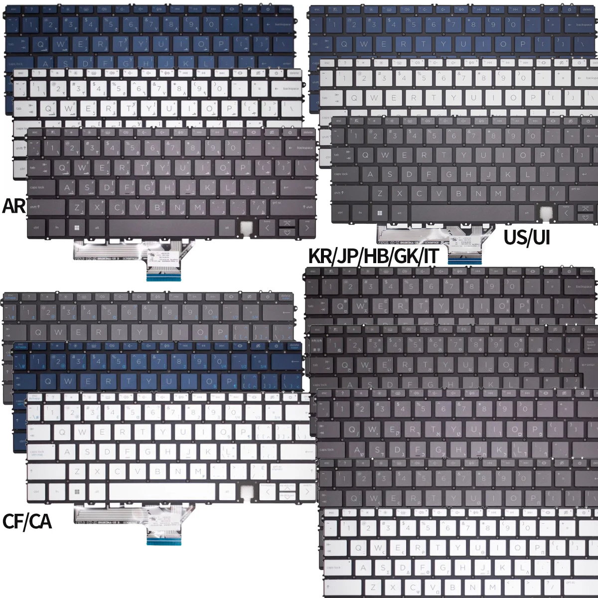 

AR CF Hebrew IT Korean JP US Keyboard for HP Spectre X360 14-ef 14-ef0000 14-ef0001nr 14-ef0002ca 14-ef0003dx N10736-001 BACKLIT