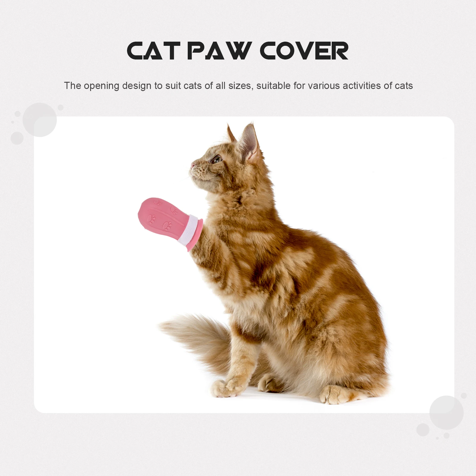 

4 Pcs Anti-scratch Cat Shoes Boots Foot Cover Pet Paw Protective Feet Covers Anti-skid