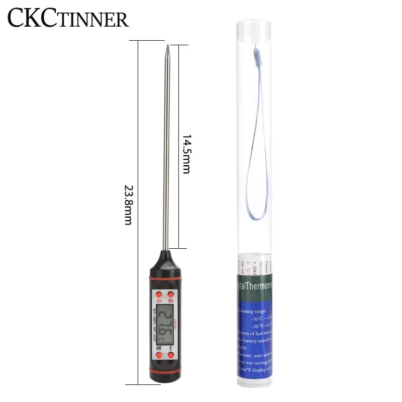 Cooking Food Thermometer Kitchen Digital BBQ Water Milk Oil Meat Thermometer Oven Kitchen Tools Temperature Sensor Probe