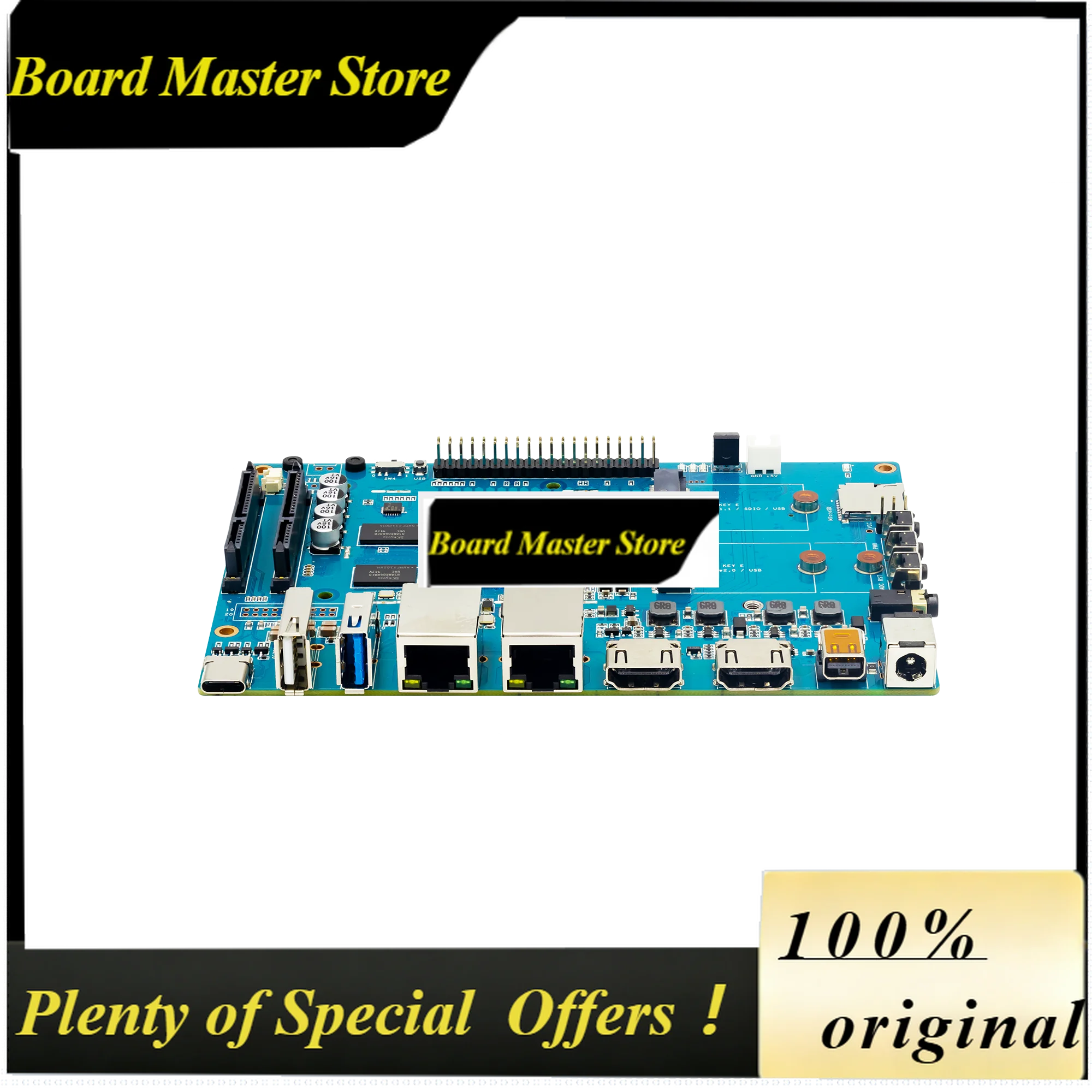 BoMaSBanana Pi BPI-W2 Realtek RTD1296 Quad-core Mali T820 MP3 GPU 2G DDR4 With TF SIM Card Native SATA 8G EMMC Single Board Comp