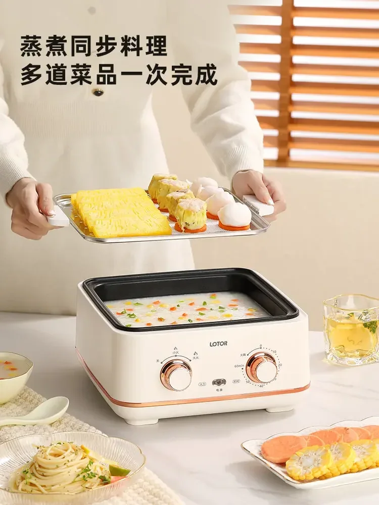 Electric steamer household multifunctional three-layer multi-layer large-capacity electric steamer steaming all-in-one pot