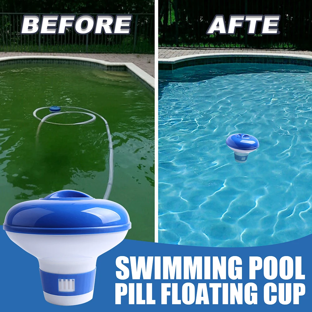 Swimming Pool Floating Chlorine Dispenser Disinfection Automatic Applicator Pump