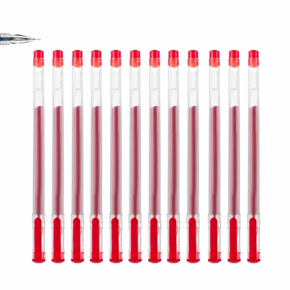 12 stks/set Diamond tip Gel Pen Fijne 0.38mm Grote capaciteit Zwart/Blauw/Rode inkt Examen Ondertekening Schrijven School kantoorbenodigdheden Statione
