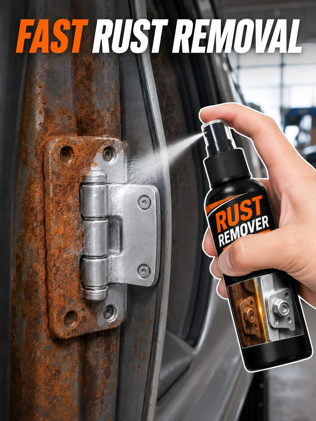 Multi‑Functional Rust Removal Spray Lubricant Loosen Rusted Metal Parts Restore Metal Surface