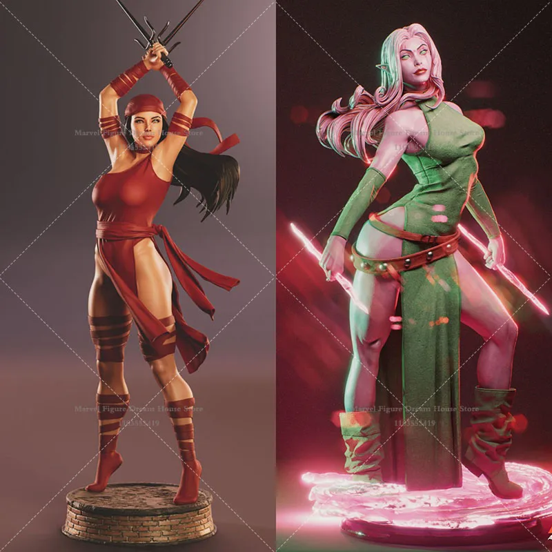 

1/24 1/18 Scale Elektra Clarice Ferguson Parallel Superhero Space DIY Self-assembled GK 3D Resin Un-panited Female Doll Toys