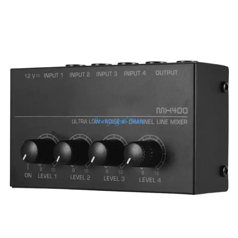 

C7AB Metal 4 Input Auditory Mixer For Professional Recording And Rehearsals
