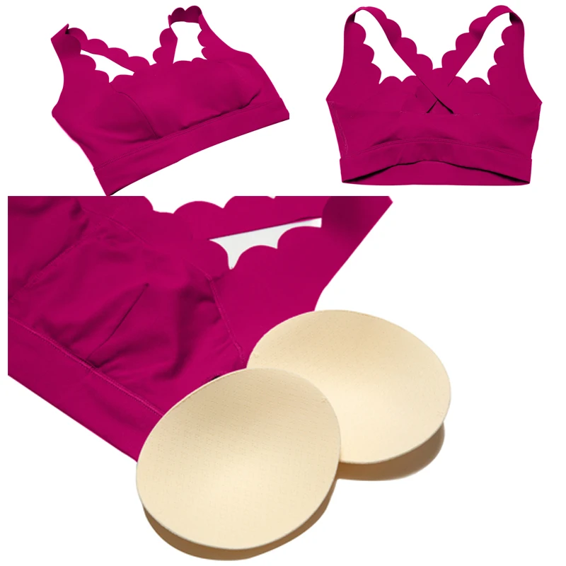 Buttery Soft Fitness Yoga Bra Women Sexy Square Neckline Gym Crop Top Sexy Back Sports Underwear Female Workout Running Clothes