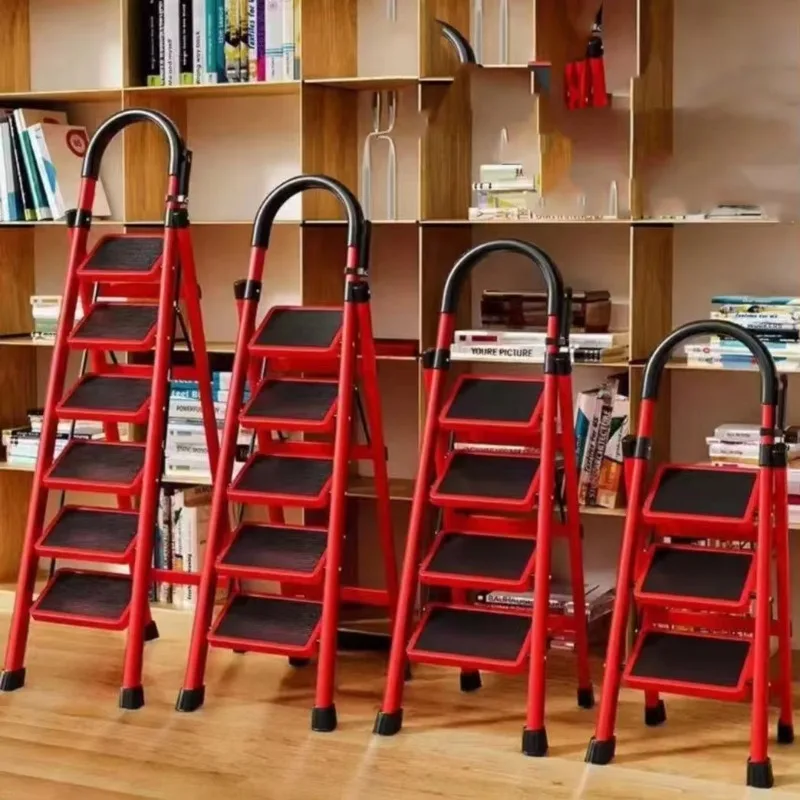 Modern industrial ferrous aluminum folding step scaffolding 150 kg capacity
