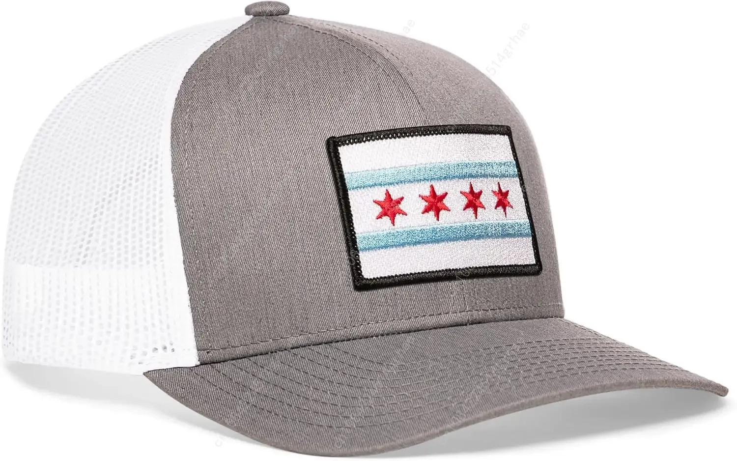 Chicago Flag Hat – Chicago Trucker Hat for Men & Women, CHI Baseball Cap, Adjustable Golf Hat, Snapback, Outdoor Hat